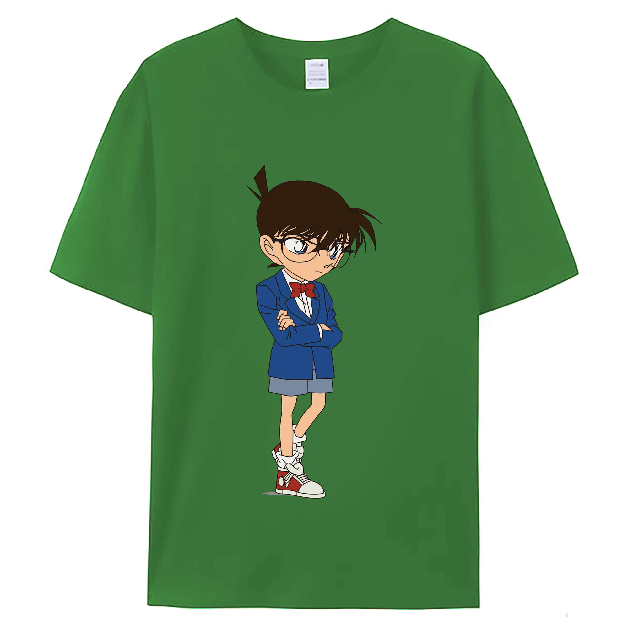 （画像用） 名探偵コナン 江戸川 コナン Detective Conan Conan Edogawa レディースカジュアルプリントTシャツ（綿100％）